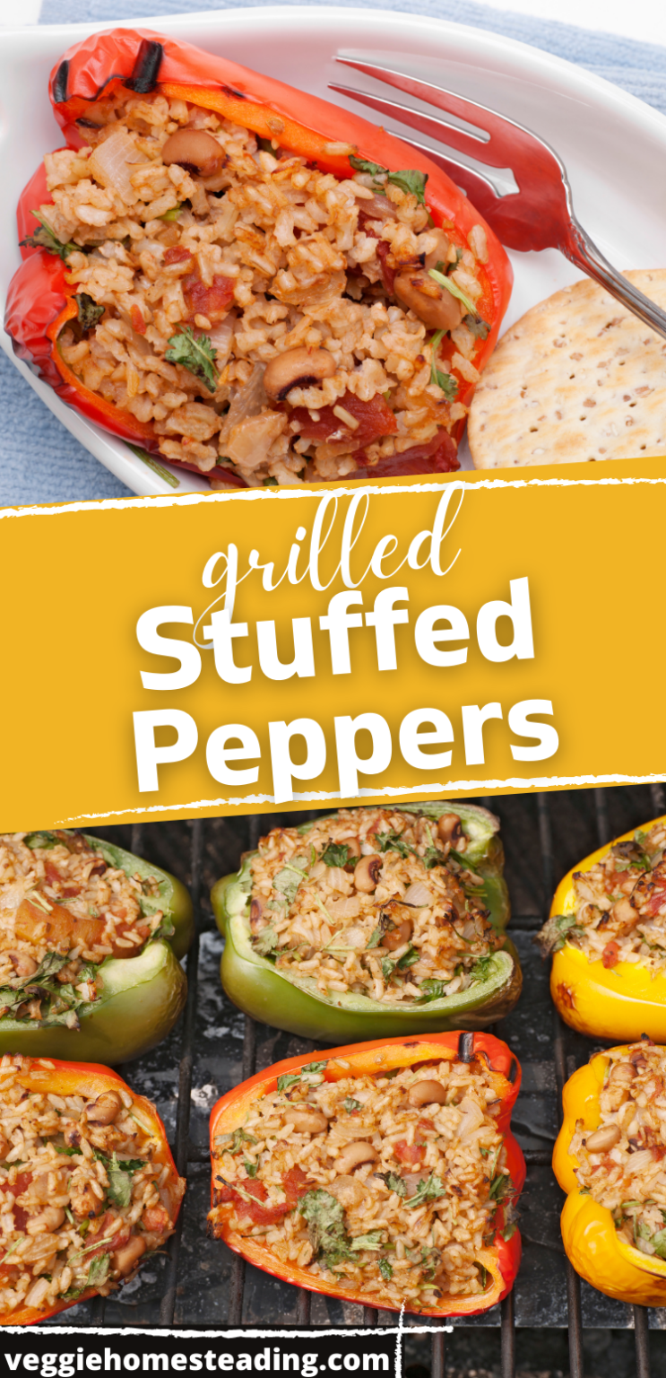 Grilled Stuffed Peppers - Veggie Homesteading